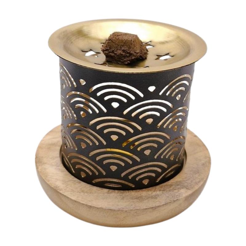 Daoudh Bakhoor Burner Wave design — unlit