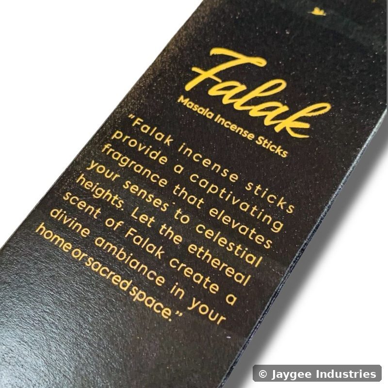 Falak branding close-up