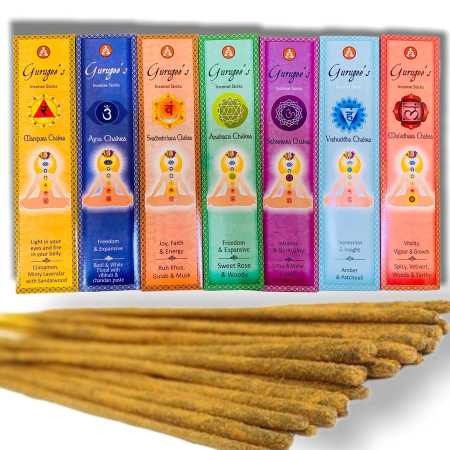 Gurugees hand-rolled masala incense sticks crafted with spiritual intent