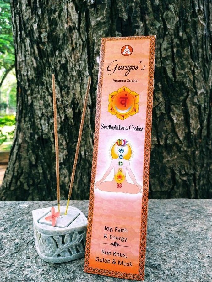 Gurugees Svadhishthana Sacral Chakra Masala Incense Sticks — Orange