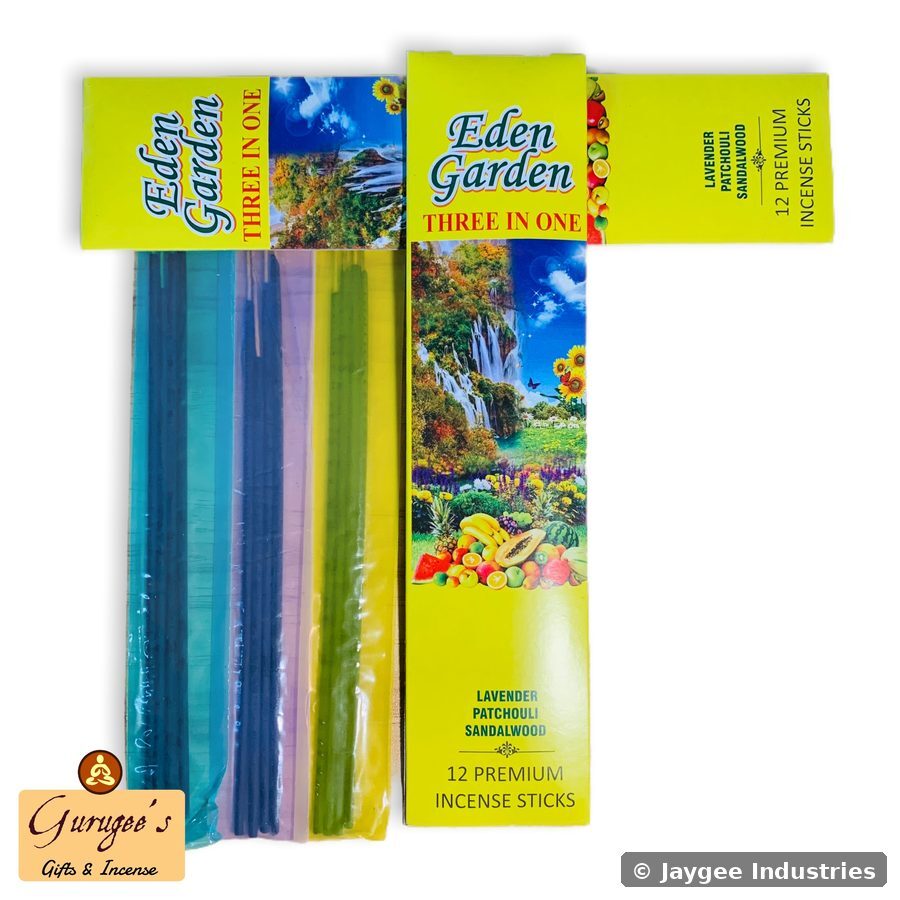 Eden Garden incense packs top view