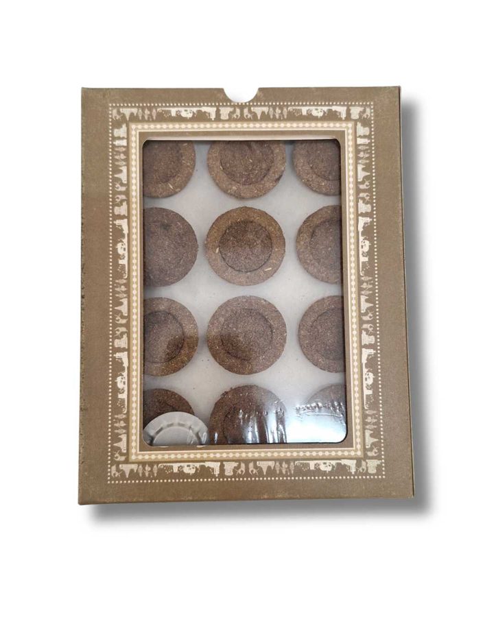 Panchagavya Cup Sambrani — natural sawdust and cow dung cups