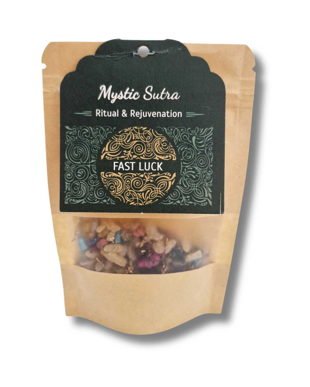 Mystic Sutra Fast Luck ritual resin blend pack