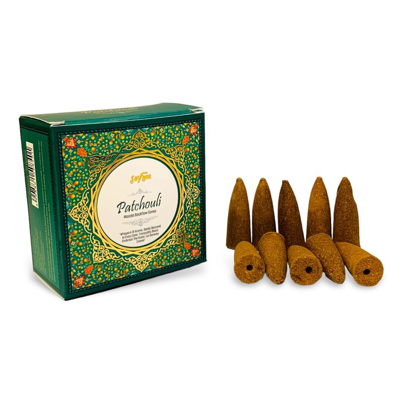 Jaygee Patchouli Masala Backflow Incense Cones