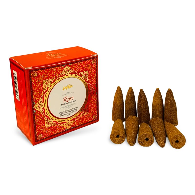 Jaygee Rose Masala Backflow Incense Cones