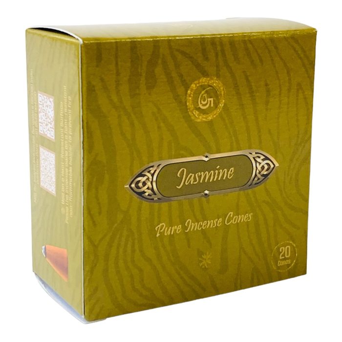 Jaygee Jasmine Pure Incense Cones — mogra jasmine dhoop cone charcoal-free
