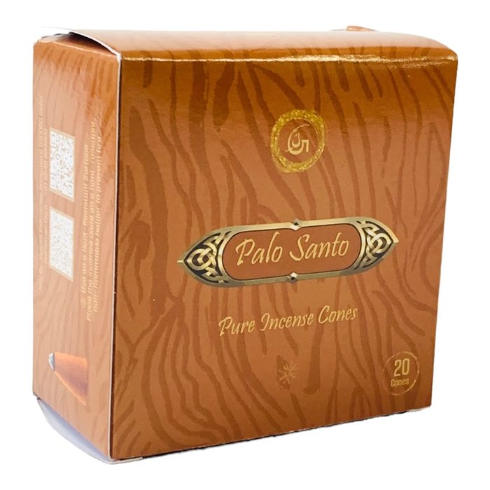 Jaygee Palo Santo Pure Incense Cones — holy wood cleansing dhoop cone charcoal-free